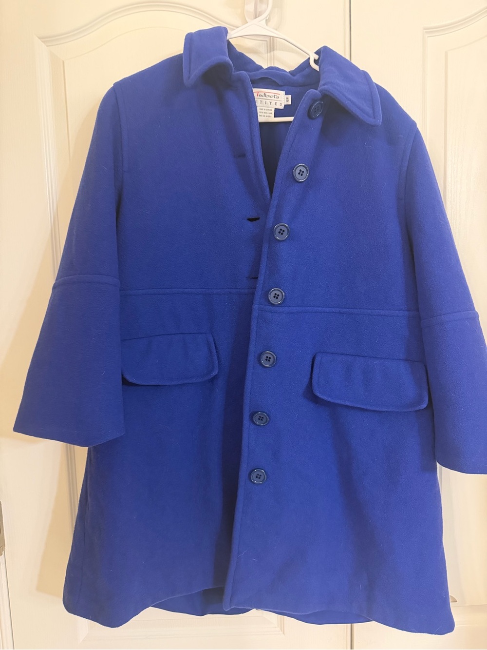 Talbots Women's Cobalt Blue Wool Peacoat - Picture 2 of 4